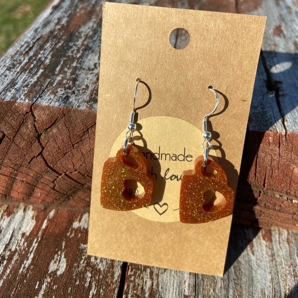 💋2/$14💋 Java Jammin’ Handmade Resin Earrings